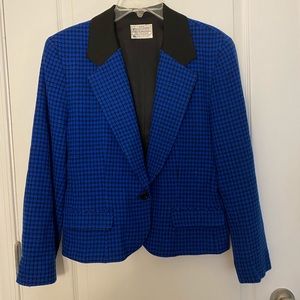 Miss Pendleton Vintage Houndstooth Blazer